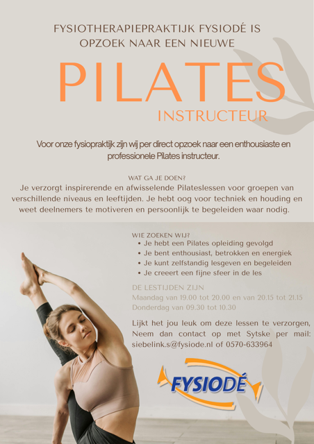 Vacature pilates